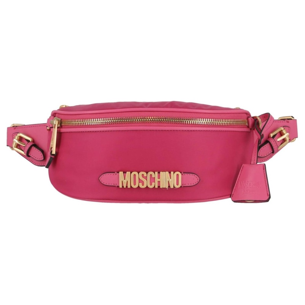 Moschino Nylon Logo Belt Bag Bum Bag Bumbag Pink